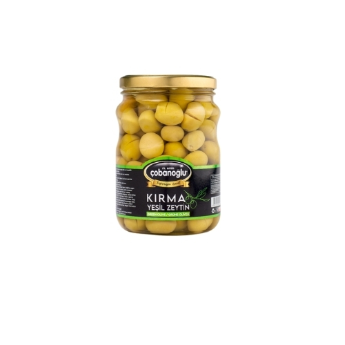Yeşil Zeytin Kırma Cam Kavanoz